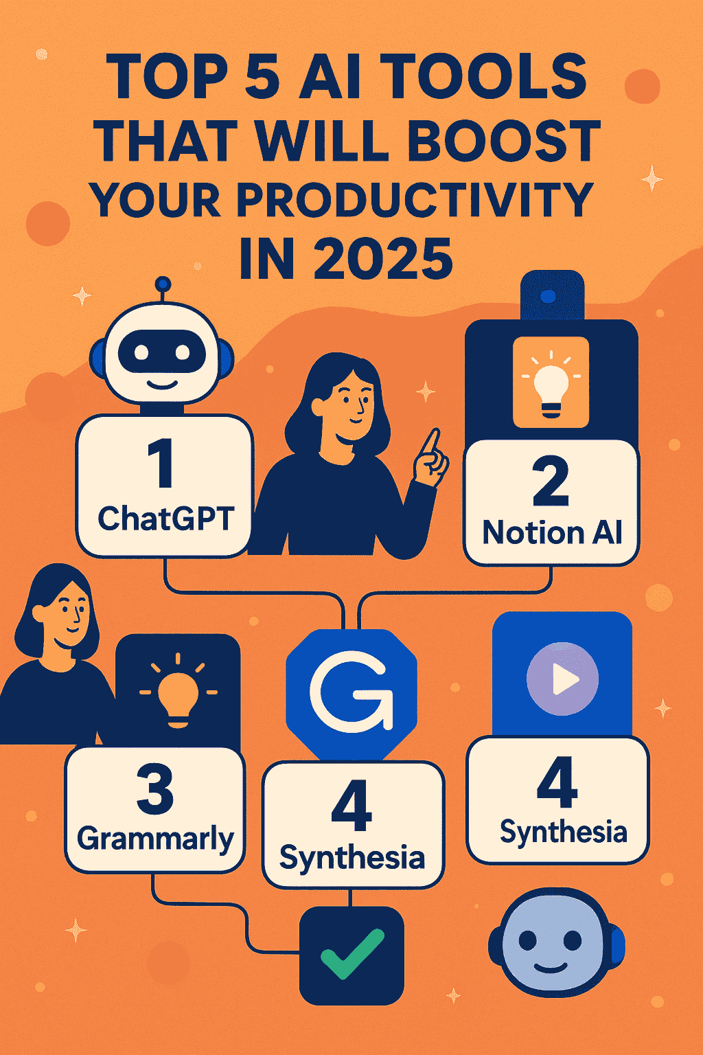Top 5 AI Tools That Will Boost Your Productivity in 2025